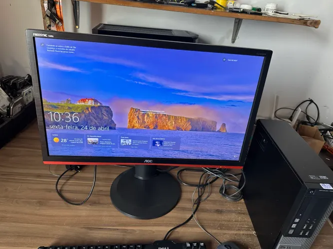 Monitor gamer 24 polegadas todas saidas 144hz aoc loja com garantia 