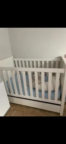 BERÇO INFANTIL MDF BRANCO