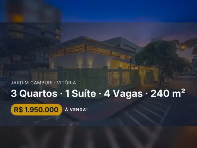 Espaço e Conforto em Jardim Camburi: Casa de Esquina à 3 Quadras do Mar!