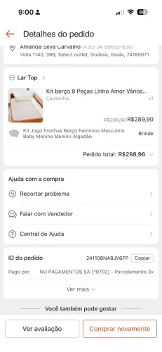 Kit berço linho cavalo 