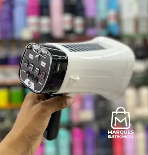 MEGAFONE PORTÁTIL PROFISSIONAL COM GRAVAÇÃO USB E SIRENE