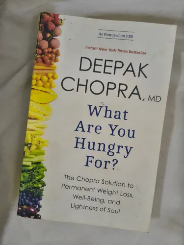 Livro Deepak Chopra em ingles . What are you hungry for? Emagrecimento e Saúde