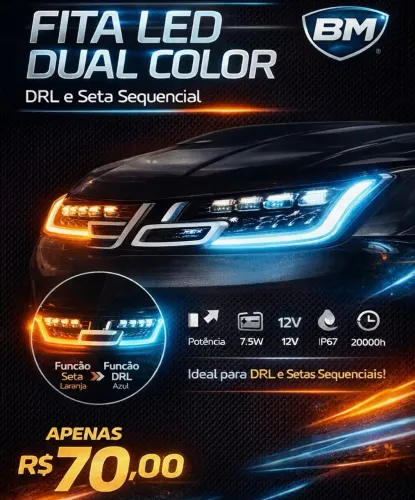 Fita de Led DRL Branco