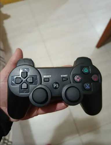 Controle Compatível Com Ps3 Manete Sem Fio - Imediato Cor Preto