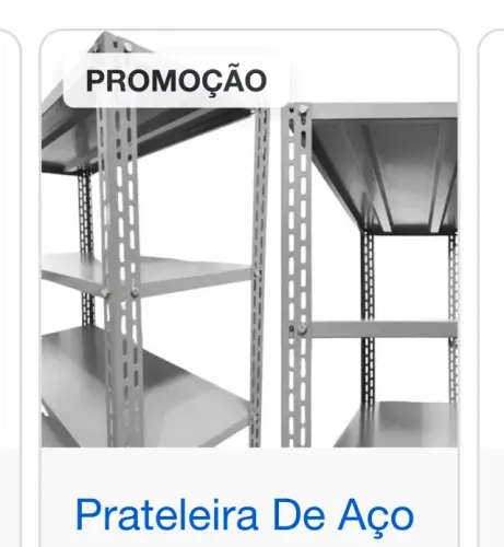 Prateleira de aço reforçada