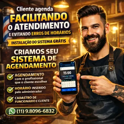 DESENVO SEU SISTEMA DE ATENDIMENTO DA SUA BARBEARIA