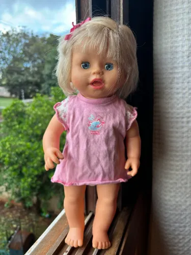 boneca little mommy doentinha fisher price - funcionando