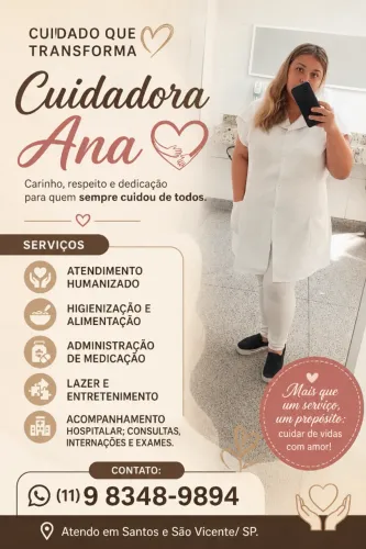 Cuidadora Pediátrica e Geriátrica 