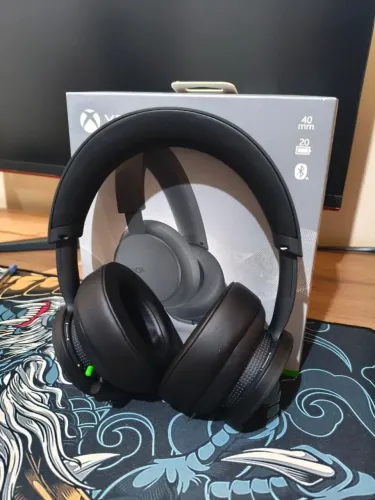 Headset Sem Fio Wireless Original Xbox Microsoft - NOVO + Suporte
