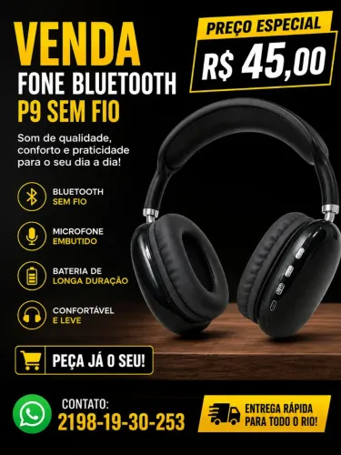 Fone de Bluetooth