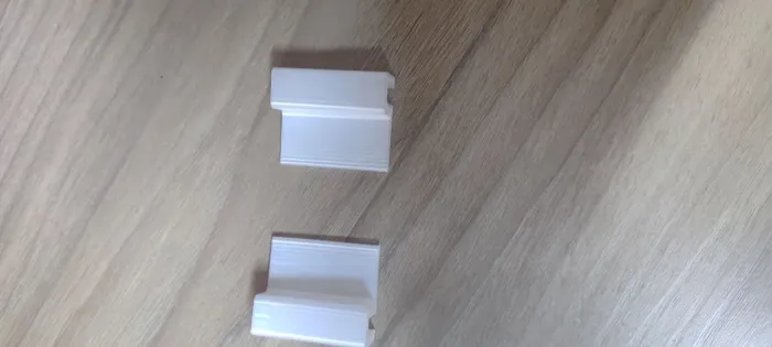 Suporte 3d tampa de vidro de aquario em PLA Branco.