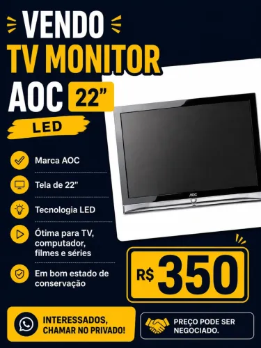 Tb monitor AOC 22 polegadas