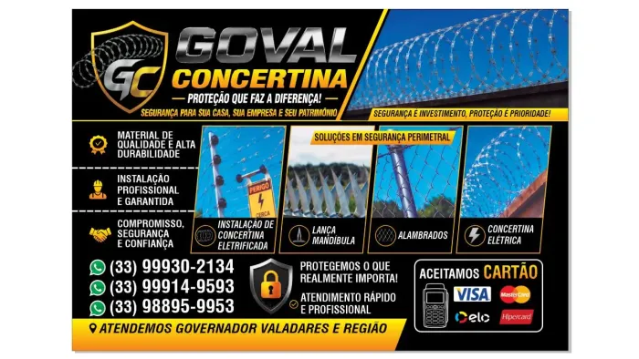 Goval concertina galvanizada