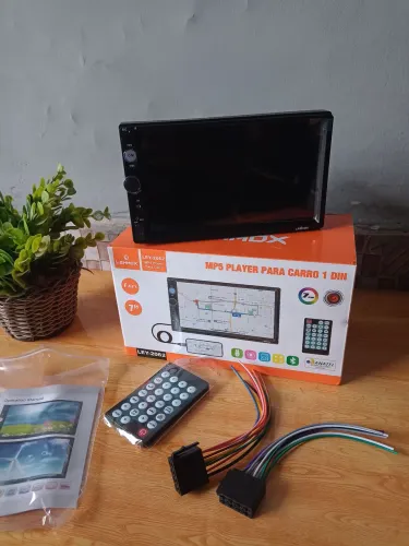 Multimídia MP5 Universal 1 Din CarPlay Android Auto Bluetooth Tela Touch