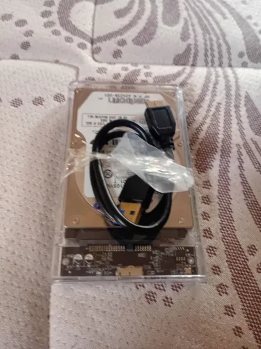 HD com case completo de 500gb.