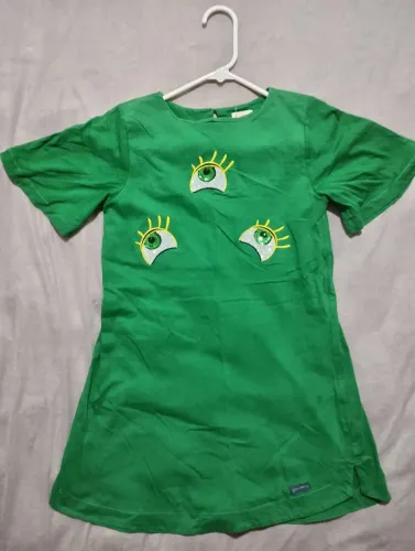 Vestido infantil Green, tamanho 10.