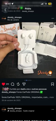 Fone de ouvido earpods