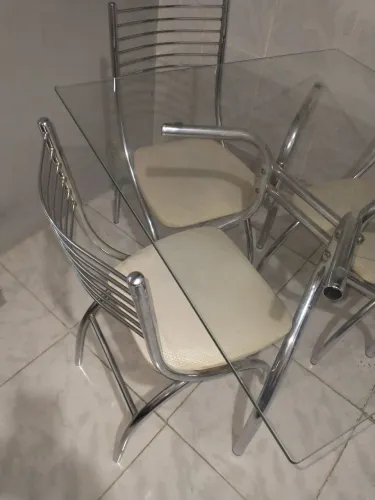 Mesa tampo vidro 90x90