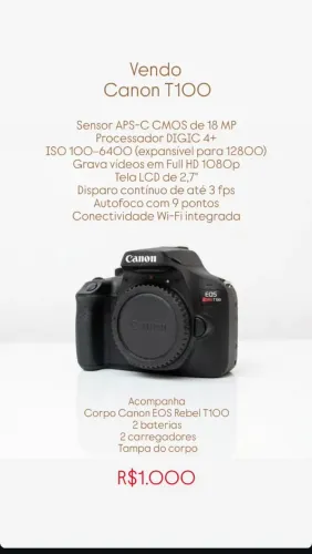 Câmera fotográfica profissional