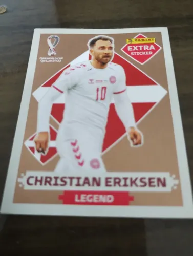 Figurinha Extra Sticker Eriksen bronze Copa 2022
