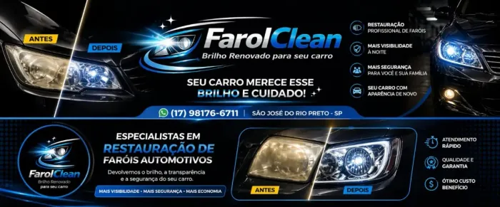 Restauração de Faróis em São José do Rio Preto | Farol Clean