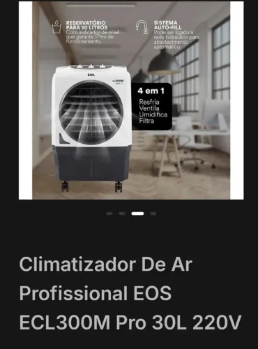 CLIMATIZADOR DE AR. IDEAL PARA SALAO DE BELEZA,QUARTOS, ETC...