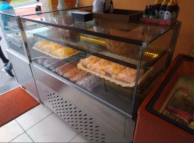 Estufa salgados toda em aço inox 304, vidro 10mm 
