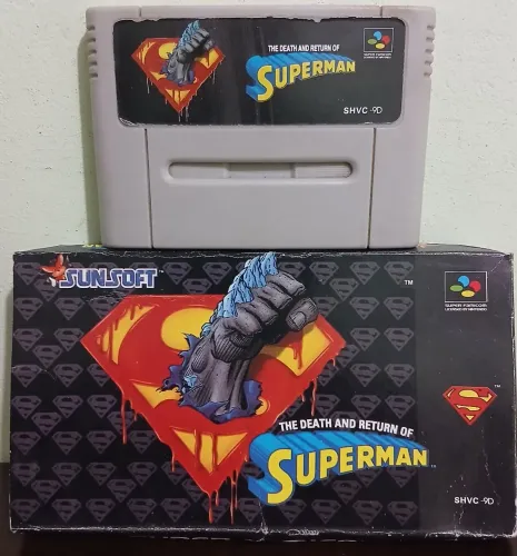 JOGO SUPER NINTENDO THE DEATH AND RETURN OF SUPERMAN