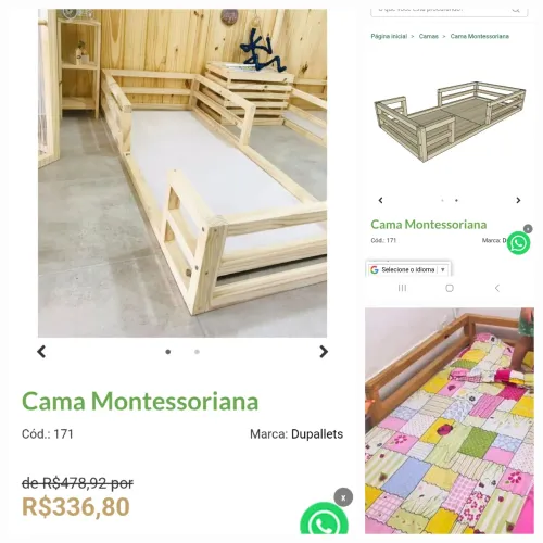 Cama montessoriana Dupallets