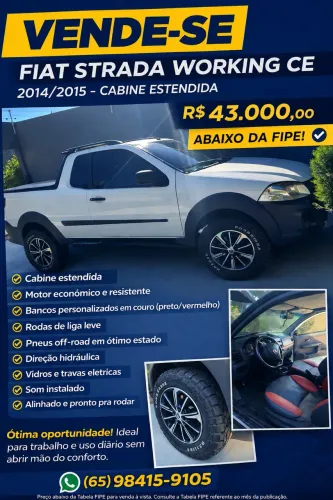 Fiat Strada Working 1.4 MPI Fire Flex 8V CE 2015