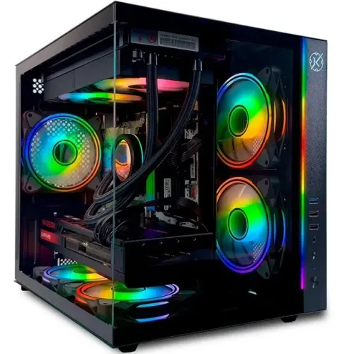 Gabinete Gamer Kalkan Midgard RGB *Com Led Rgb Frontal *Sem Fan Led* Micro-ATX - WZetta