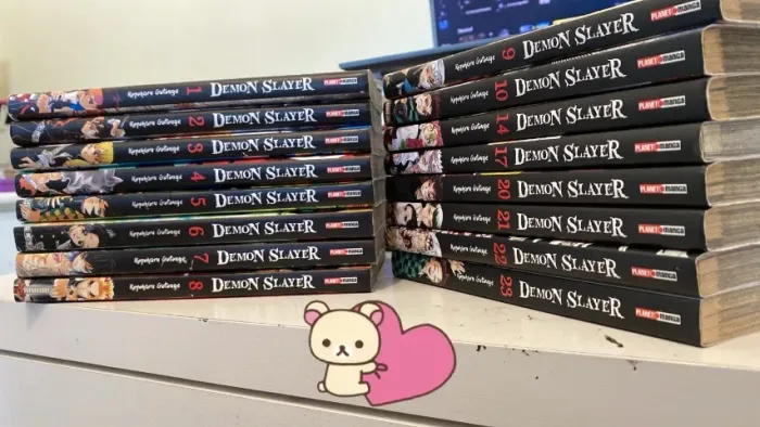 Mangás demon slayer - coleção com 16 volumes