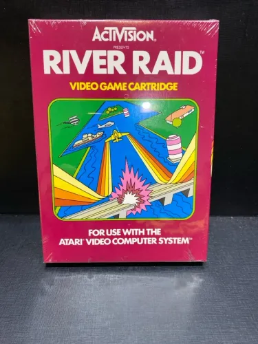 Jogo clássico Atari River RAID Atari 2600 original americano lacrado Activision