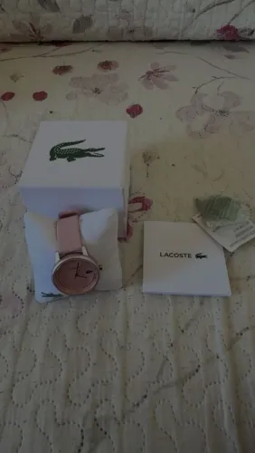 Relógio Feminino Lacoste Rosa Original Na Caixa