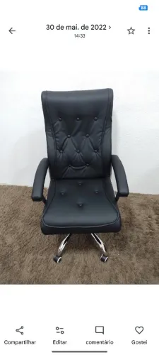 Cadeira Presidente Luxo - Preta