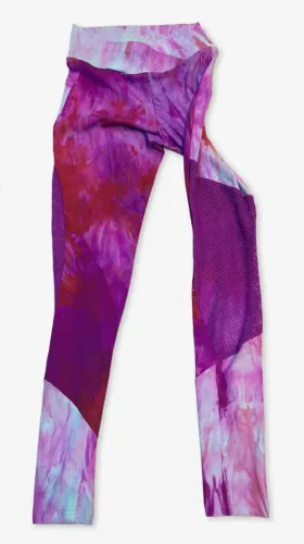 ? Legging Roxa Tie-Dye Tela