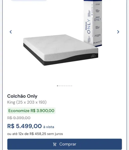 Cama King Only Ortobom e Base