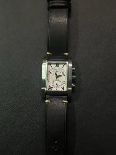 Longines DolceVita Chronograph - Aço Inox, Quartz Suíço, Ref. L56634252 relógio Tank