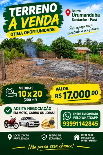 Terreno Barato pra Vender urgente