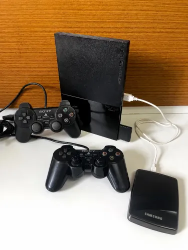 PS2 Completo com 100 JOGOS + 2 Controles Originais!