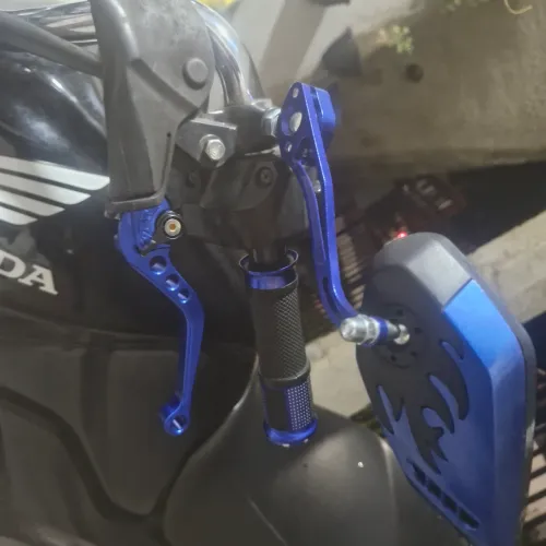 Espelho Retrovisor de moto e manete