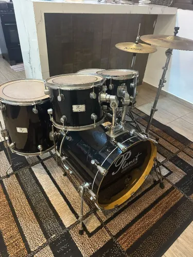 Bateria Planet Neptune Com Pratos Completa