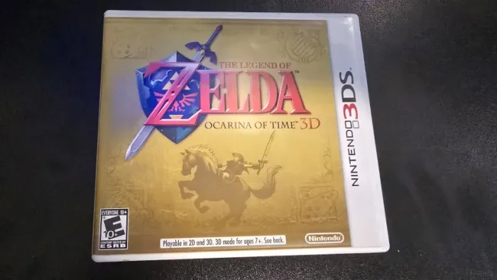 Zelda Ocarina of Time 3DS original em estado de novo