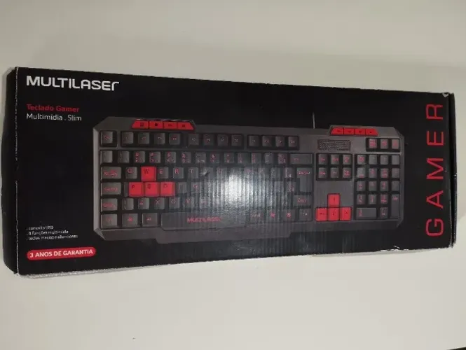 Teclado Gamer Slim Multilaser