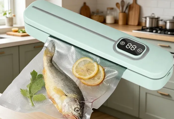 Seladora a vacuo portátil embala sela qualquer alimento Entregms Ac.Cart