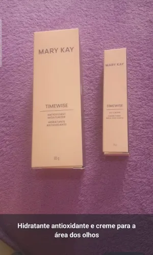 Produtos Mary Kay Time Wise Hidratante e creme área dos olhos