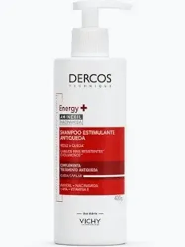 Vichy Dercos Energy+ Shampoo Antiqueda Estimulante com Aminexil 1.5%, 400g
