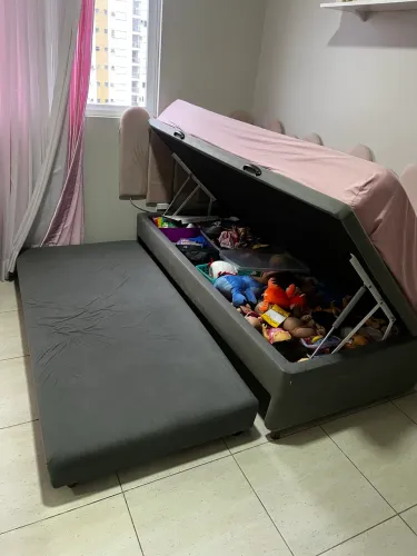 Cama solteiro completa