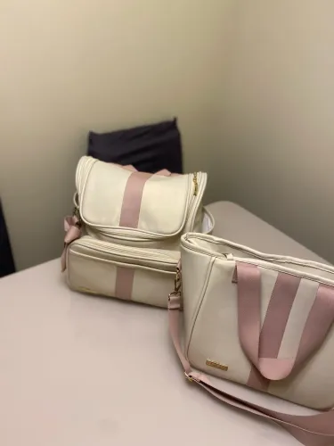 Bolsas maternidade de luxo - couro