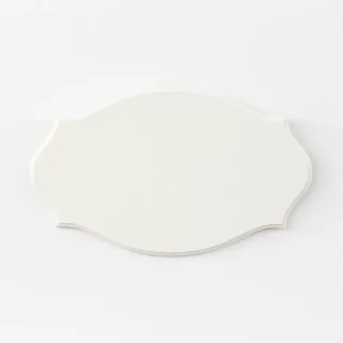 Kit 6 Placas Decorativas Para Porta Mdf 9mm Branco 16x26cm